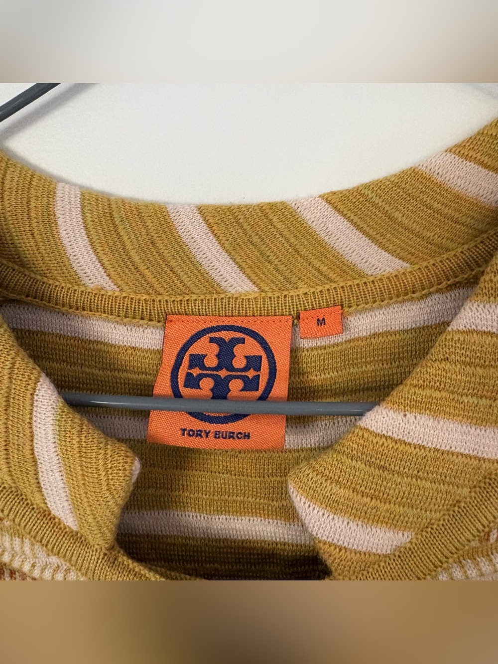 Tory Burch Mustard Yellow Knit Asymmetrical Zip Cardigan Sweater M Style 111235 - Picture 2 of 9